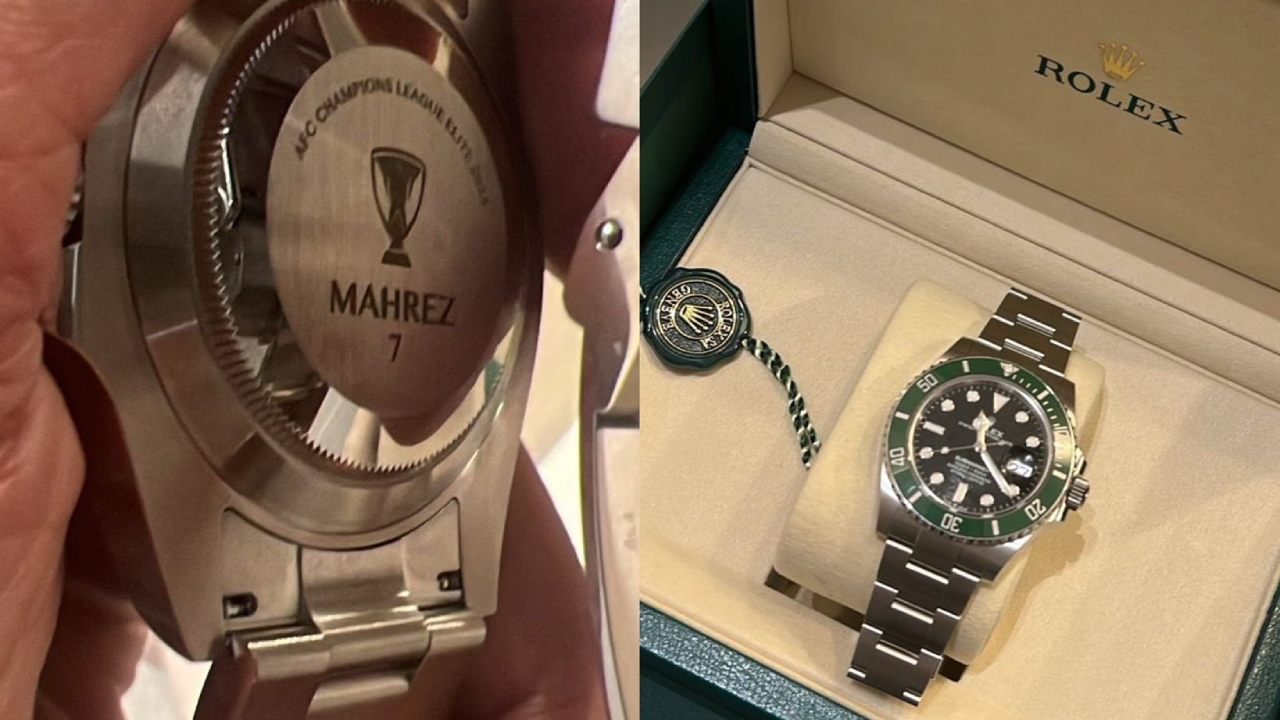 Mahrez ofereceu Rolex a todos os companheiros de equipa no Al Ahli