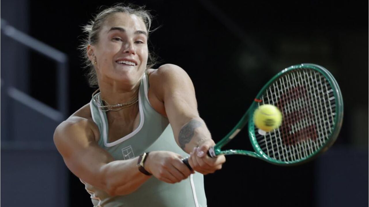 Sabalenka em ação
