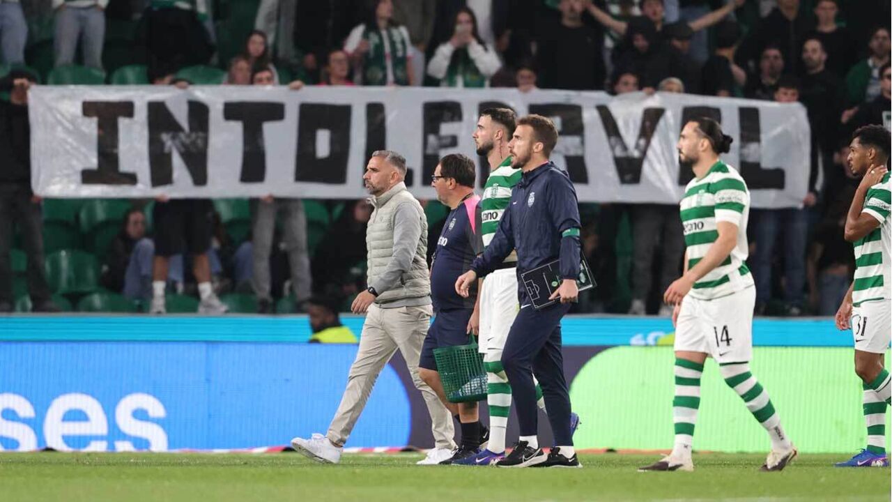 Sporting após empate com o Tondela
