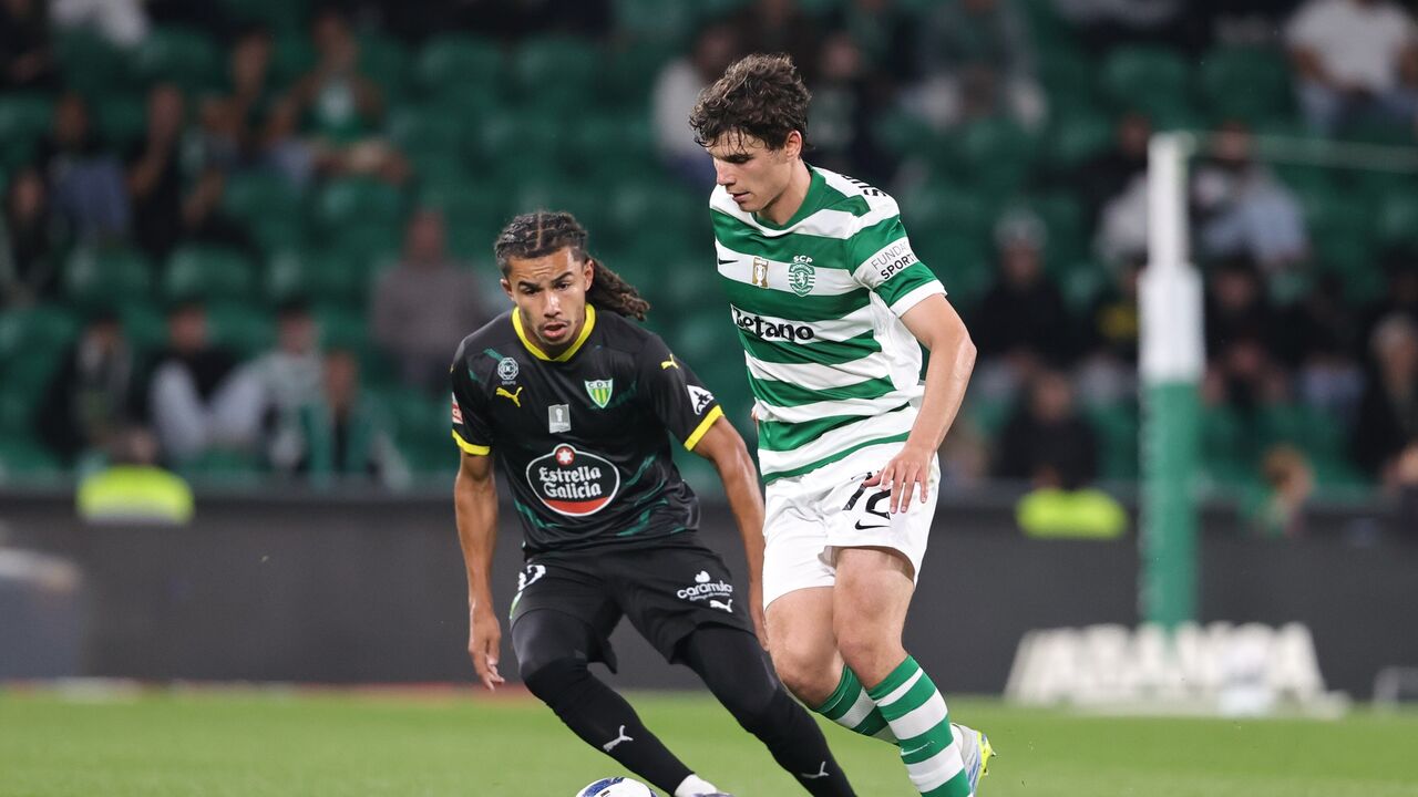 Momento do jogo entre Sporting e Tondela