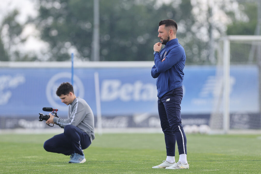 Farioli no treino do FC Porto