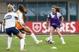 Andreia Faria no treino da Seleção feminina