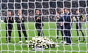 Barzagli, Buffon, Chiellini e Bonucci foram ao Allianz homenagear Manninger