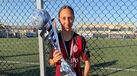 Filha de Modric celebra troféu da Garino Cup com o Milan Sub-13