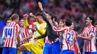 Atlético de Madrid celebra apuramento para as meias-finais da Champions