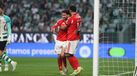 Rafa, jogador do Benfica, festeja golo contra o Sporting