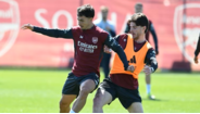 Declan Rice regressou aos treinos