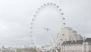 Vista para a roda gigante de Londres