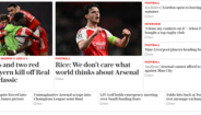 'The Telegraph': 'Arsenal sem ideias passa às meias-finais da Champions'