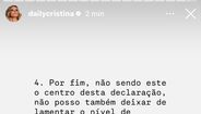 Cristina Ferreira lamenta ataques à sua pessoa e à TVI, após polémica recente.
