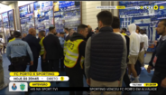 As imagens da confusão na chegada do Sporting ao Dragão