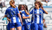 Jogadoras do FC Porto a celebrar 