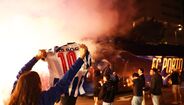 Euforia na chegada do FC Porto ao Dragão