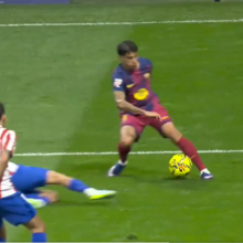 <![CDATA[ João Cancelo sentou Thiago Almada e lance terminou com o golo da vitória do Barcelona frente ao At. Madrid ]]>