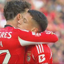 <![CDATA[ Dois golos... duas assistências para Prestianni: bom trabalho do argentino e é Rafa quem faz o 2-0 ]]>