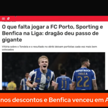 <![CDATA[ 10 Minutos Record: FC Porto dá passo de gigante rumo ao título com ajuda do Benfica em Alvalade ]]>