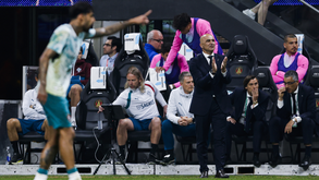 Roberto Martínez durante o particular entre Portugal e EUA