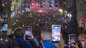 A apoteótica celebração bósnia pelo apuramento para o Mundial'2026