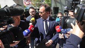 As imagens de Frederico Varandas antes da reunião com Margarida Balseiro Lopes