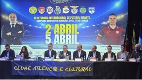 Roberto Martínez na apresentação do XLIII Torneio Internacional de Futebil Infantil