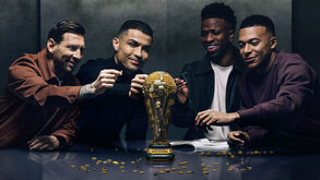 LEGO junta Cristiano Ronaldo, Messi, Mbappé e Vini Jr. à mesa... e há quem fique a rir-se