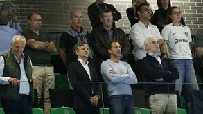 Frederico Varandas no Pavilhão João Rocha atento ao andebol do Sporting