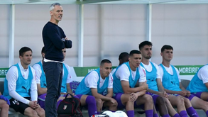 Carlos Vicens, treinador do Sp. Braga, durante o jogo com o Moreirense