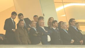 Ministro e Villas-Boas juntos na tribuna 