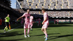 Fer López festeja golo marcado ao Valencia