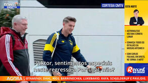 O sorriso de Gyökeres à chegada ao hotel: avançado do Arsenal cumpriu hábito dos tempos no Sporting