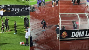 Lopes Cabral quase sempre sozinho no aquecimento para o Casa Pia-Benfica