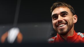 Ricardo Horta na sala de imprensa