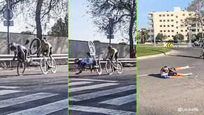 As imagens da brutal queda sofrida por Remco Evenepoel na Catalunha