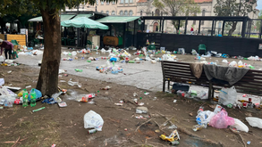 Adeptos do Betis deixaram Campo da Vinha num estado lastimável após concentração antes do jogo em Braga