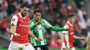 Grillitsch durante o Sp. Braga-Betis