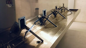 Adeptos do Betis arrancaram torneiras da Pedreira: assim ficou a casa de banho da bancada visitante