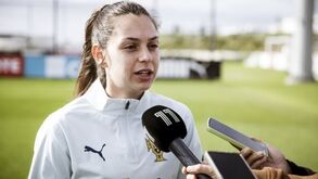 Andreia Faria fala aos jornalistas