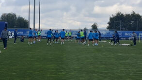 Três da equipa B no último treino do FC Porto antes do Nottinhgam
