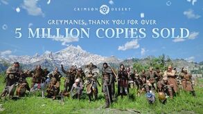 Crimson Desert supera 5 milhões de cópias vendidas 