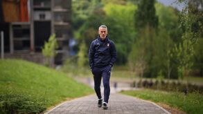 Carlos Vicens no treino desta quarta-feira