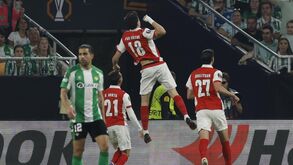 Betis-Sp. Braga com Pau Víctor a festejar