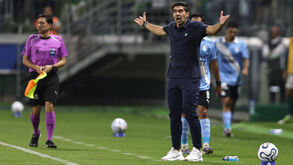 Abel Ferreira durante o Palmeiras-Sporting Cristal