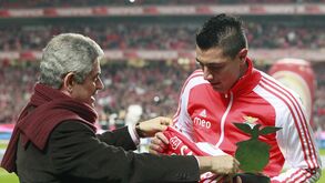 Cardozo com Luís Filipe Vieira em 2013