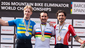 Ricardo Marinheiro ao lado de Casserstedt (Suécia) e Ganier (França)