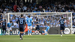 Matteo Cancellieri abriu o marcador para a Lazio frente ao Nápoles