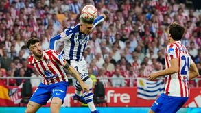 Lance no Atlético Madrid-Real Sociedad