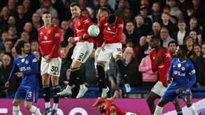 Jogo da Premier League entre Chelsea e Manchester United