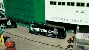 Sporting a chegar a Alvalade