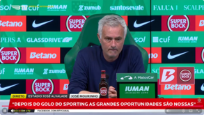 Mourinho em conferência de imprensa