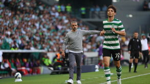 Rui Borges durante o dérbi com o Benfica